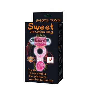 Эрекционное кольцо с двойной вибрацией Sweet