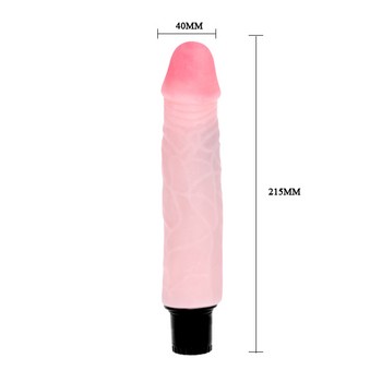 Вибратор из киберкожи The Realistic Cock 22 см