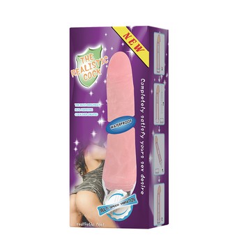 Вибратор из киберкожи The Realistic Cock 22 см