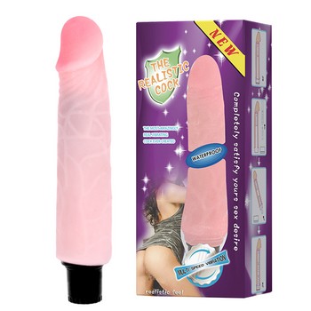 Вибратор из киберкожи The Realistic Cock 22 см