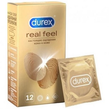 Презервативы Durex №12 Real Feel с эффектом кожа к коже