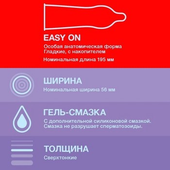 Презервативы Durex №3 Elite тонкие с дополнительной смазкой
