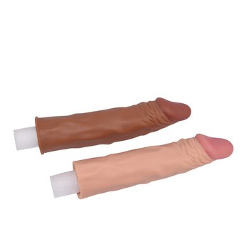 Удлиняющая насадка на пенис телесная X-Tender Penis Sleeve + 5 см