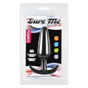 Анальный плаг чёрный Lure Me