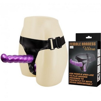 Страпон с двумя насадками Ultra Female Harness