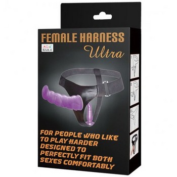 Страпон с двумя насадками Ultra Female Harness