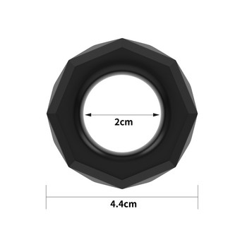 Эрекционное кольцо черное Power Plus Cock Ring