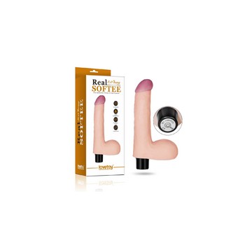 Вибратор с мошонкой Real Softee 20 см