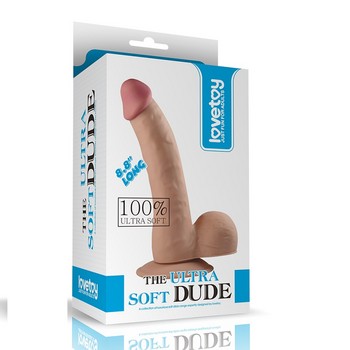 Фаллос реалистичный на присоске The Ultra Soft Dude 20 см
