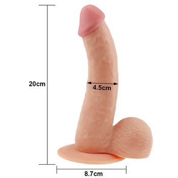 Фаллос реалистичный на присоске The Ultra Soft Dude 20 см