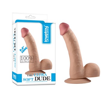 Фаллос реалистичный на присоске The Ultra Soft Dude 20 см