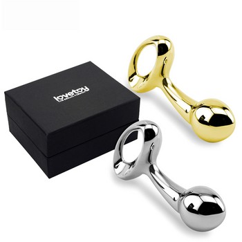 Aнальная втулка серебристая Medium Luxury Metal Butt Plug