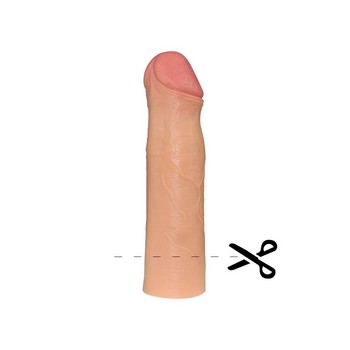 Удлиняющая насадка на пенис Revolutionary Silicone Nature Extender мулат + 5,5 см
