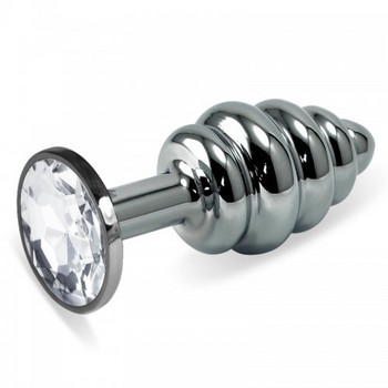 Анальная пробка Rosebud Classic S Silver диамант