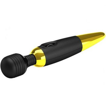 Вибромассажер Power Wand черно-золотой