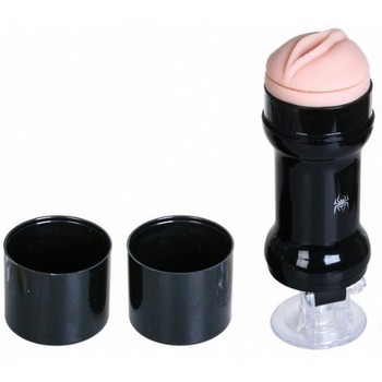 Мастурбатор в колбе  с вибрацией Spider Realism Hands Free Vibro