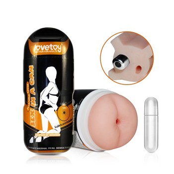 Мастурбатор в колбе с вибрацией Sex In A Can Vibra Anus Tunnel