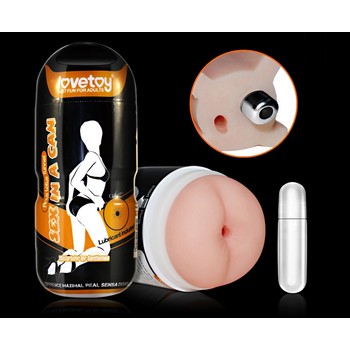 Мастурбатор в колбе с вибрацией Sex In A Can Vibra Anus Tunnel