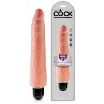 Телесный вибратор-реалистик 9 Vibrating Stiffy