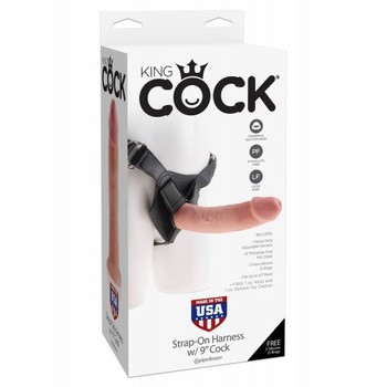Страпон на виниловых трусиках King Cock Strap-on Harness 7 in Cock 18 см