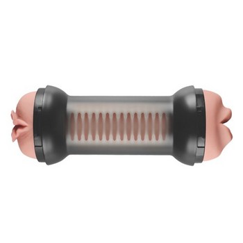 Мастурбатор 2 в 1 Traning Master Double Side Stroker-Mouth and Pussy