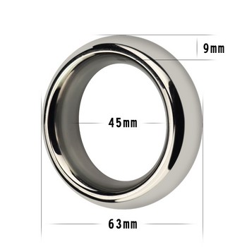 Эрекционное кольцо Stainless Steel Metal Silver Cockring 1.75''