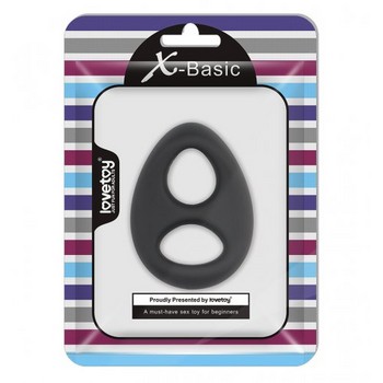 Двойное кольцо эрекционное Ultra Soft Platinum-Cure Silicone Cockring