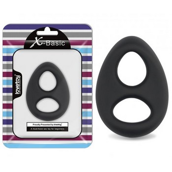 Двойное кольцо эрекционное Ultra Soft Platinum-Cure Silicone Cockring