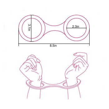 Силиконовые наручники Toyz4Partner Silicone Handcuffs