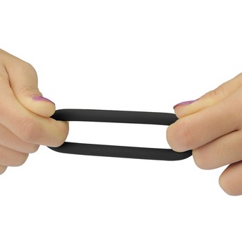 Набор эрекционных колец Power Plus Soft Silicone Snug Ring черного цвета