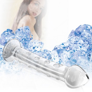 Фаллоимитатор из прозрачного стекла Glass Romance 18см