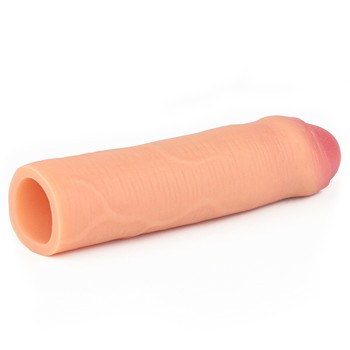 Удлиняющая закрытая насадка телесная Revolutionary Silicone Nature Extender-Uncircumcised + 4 см