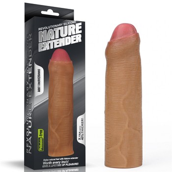 Удлиняющая закрытая насадка мулат Revolutionary Silicone Nature Extender-Uncircumcised + 4 см