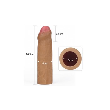 Удлиняющая закрытая насадка мулат Revolutionary Silicone Nature Extender-Uncircumcised + 4 см