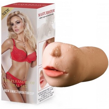 Мастурбатор вагина-ротик Vagina-Oral sex with teeth