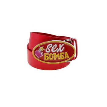 Ремень женский с пряжкой Sex Бомба