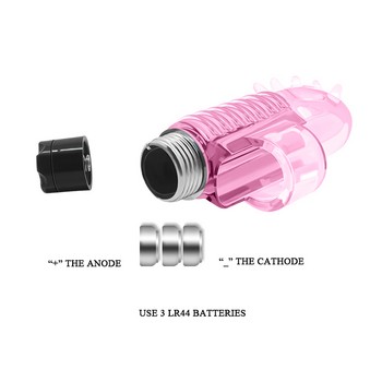 Вибро-насадка на палец розовая Finger Vibrator