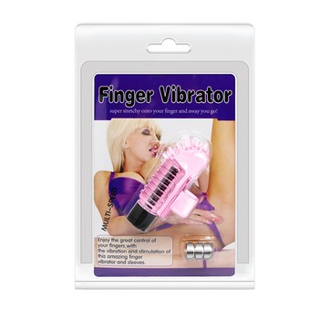 Вибро-насадка на палец розовая Finger Vibrator