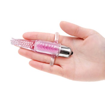 Вибро-насадка на палец розовая Vibro Finger