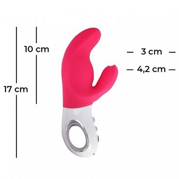 Вибратор с клиторальным стимулятором Fun Factory Miss Bi розовый