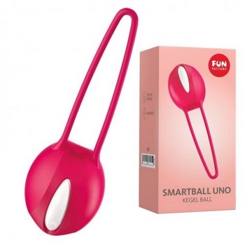 Вагинальный шарик Fun Factory Smartball Uno красно-белый