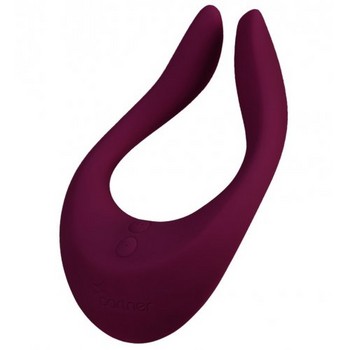 Многофункциональный вибратор для пар Satisfyer Partner Multifun 2 малиновый