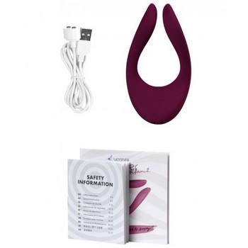 Многофункциональный вибратор для пар Satisfyer Partner Multifun 2 малиновый