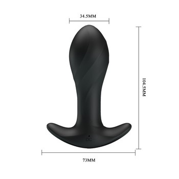 Анальная пробка с вибрацией Anal Plug Massager черная