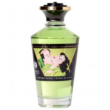 Разогревающее массажное масло Shunga Midnight Sorbet c ароматом сорбета 100 мл