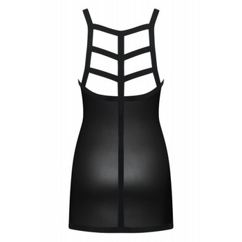 Сорочка и трусики-стринги из материала Wet Look Leatheria L/XL