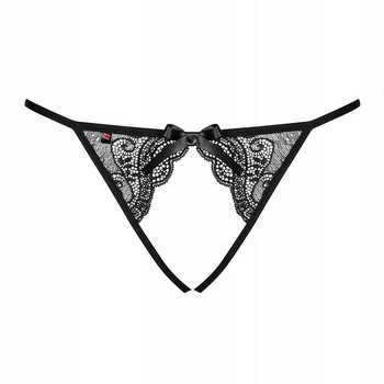 Черные трусики с доступом L/XL