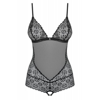 Кружевное черное боди Shibu L/XL