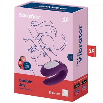 Смарт-вибратор для пар Satisfyer Double Joy фиолетовый
