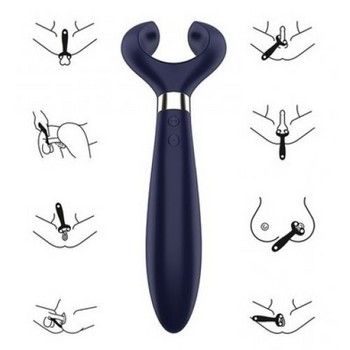 Многофункциональный вибратор Satisfyer Partner Multifun 3 Blue